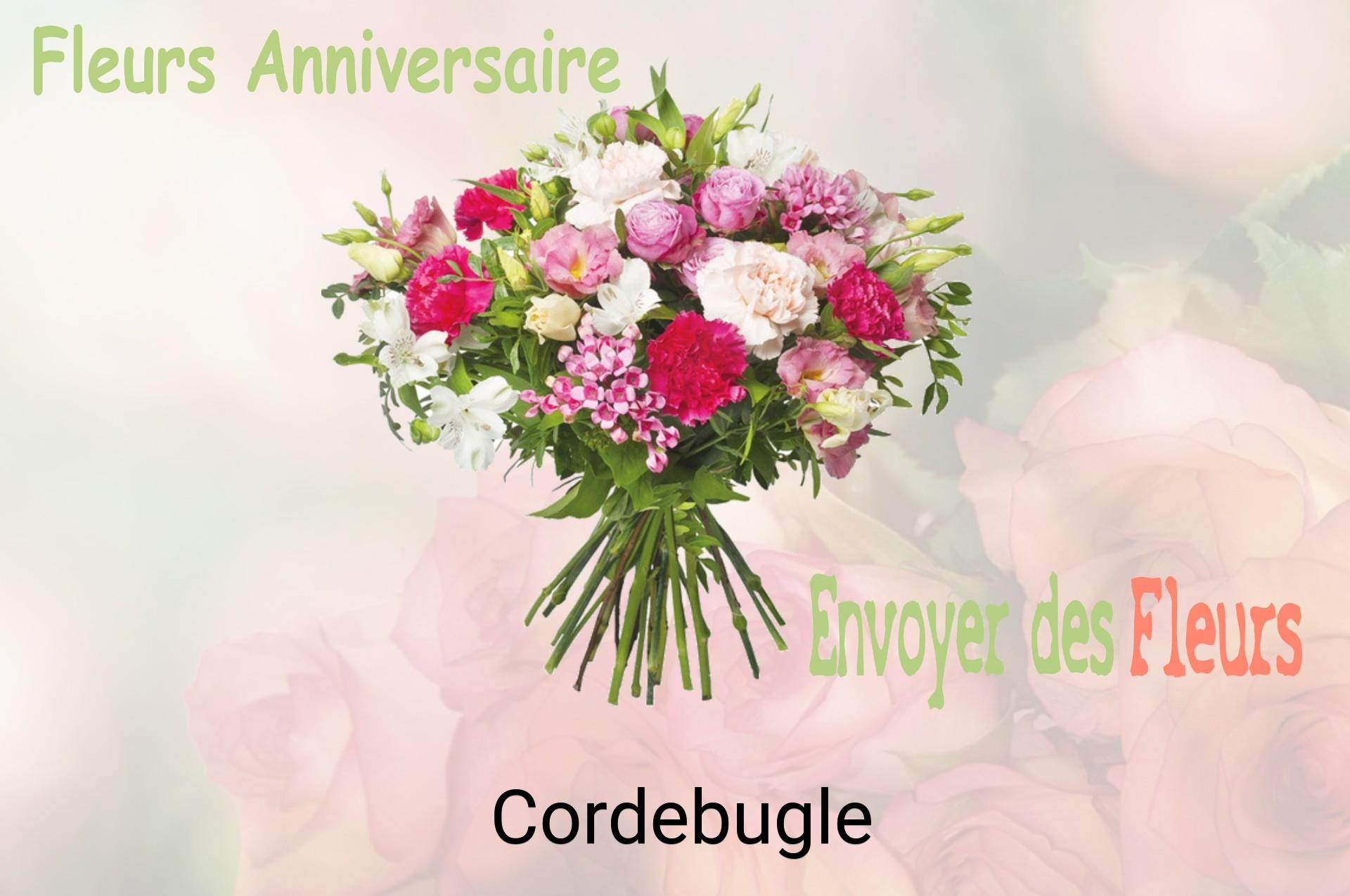 Bouquet de fleurs d’anniversaire livré à Cordebugle